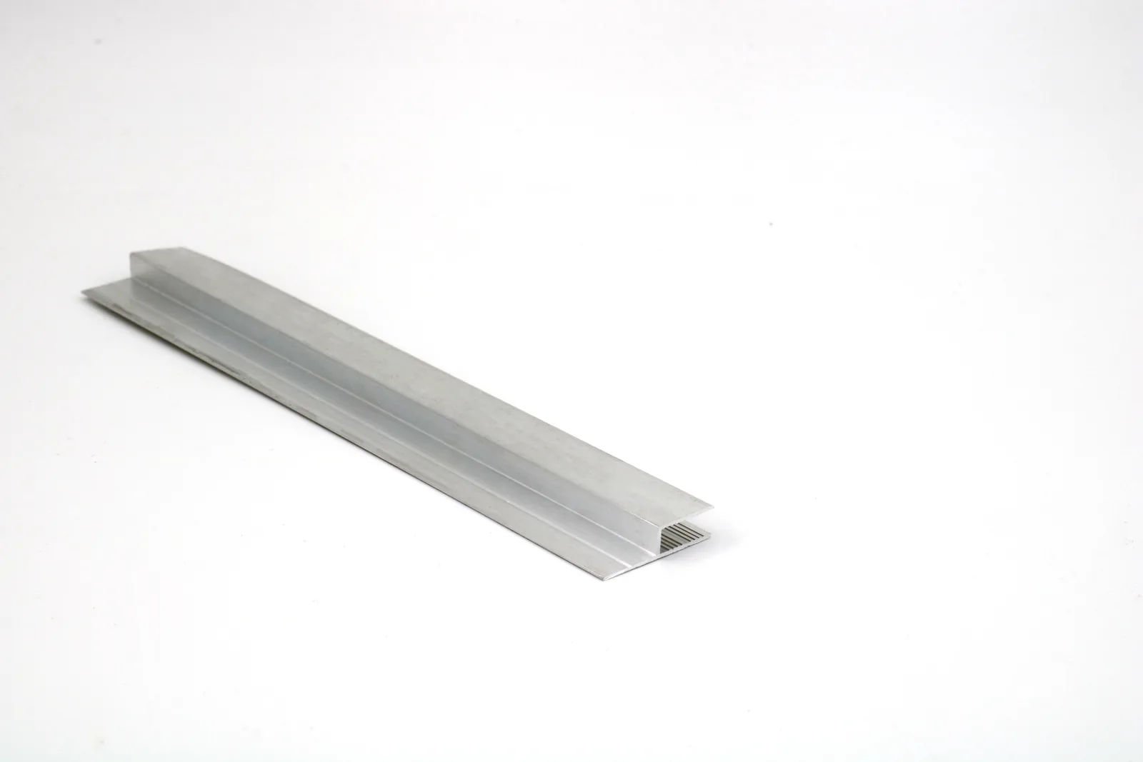 H-code aluminum SEG frame profile detail on a neutral background