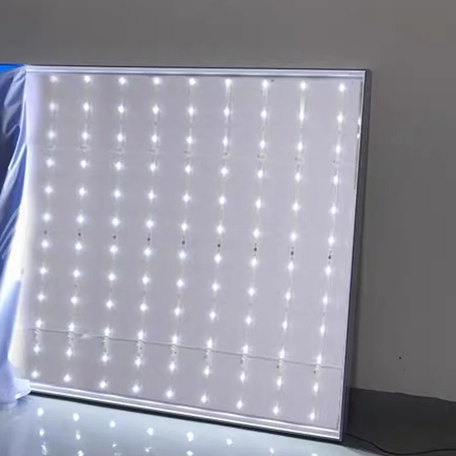 Custom SEG Light Box Systems Opened illuminated panel showing an LED module layout