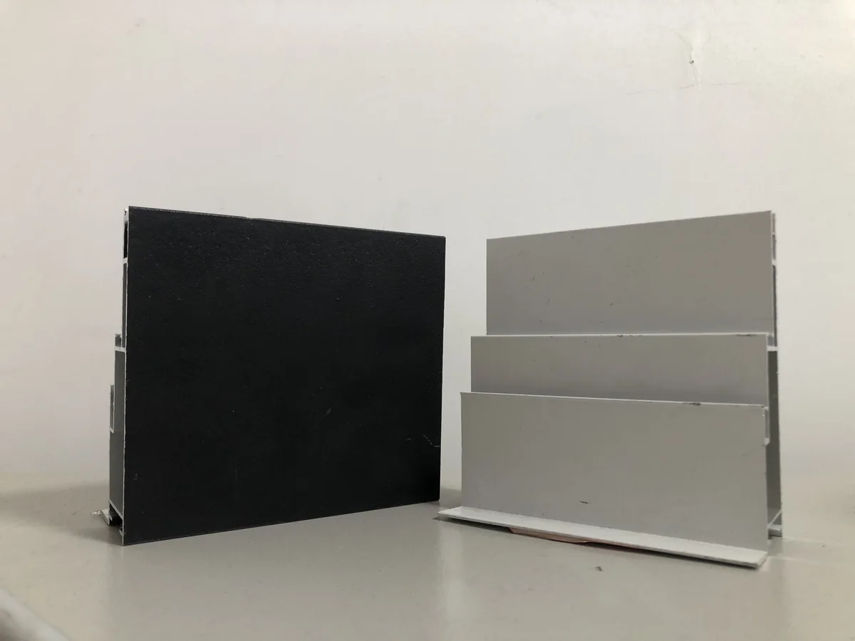 SEG Frames & Custom Profiles Physical specialty-film light box profile samples